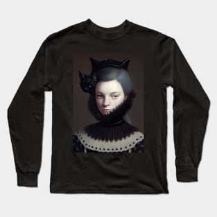 Miss black kitty Long Sleeve T-Shirt